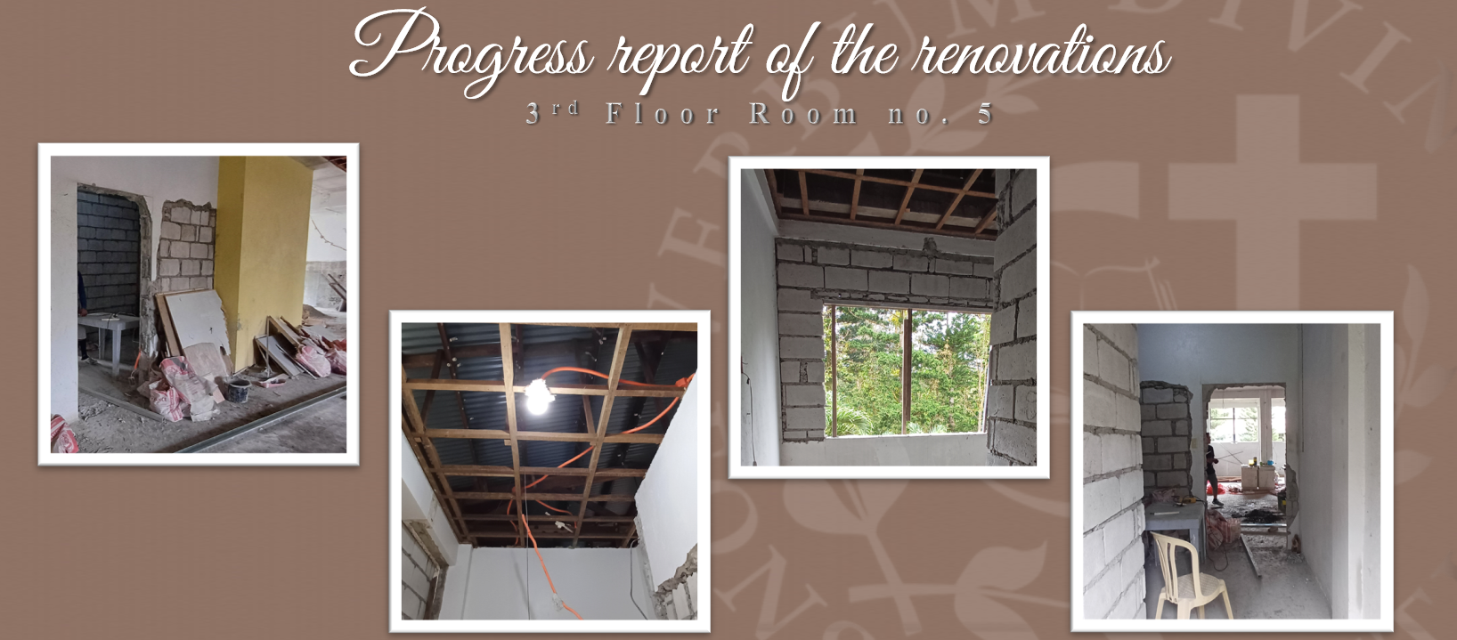 Progress report on the Renovations (3rd Floor Room no. 5)